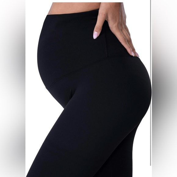 Maternity Clothes Best  Pregnancy Postpartum Leggings Over The Belly Active Wear - Picture 3 of 7